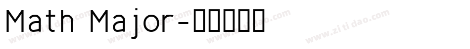 Math Major字体转换